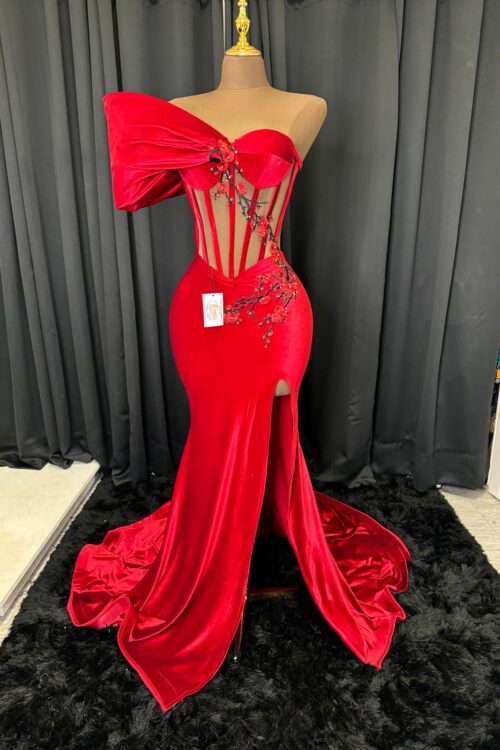 Red Velvet Dress