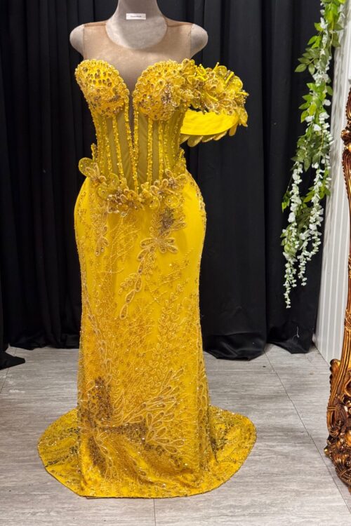 3d flower dress